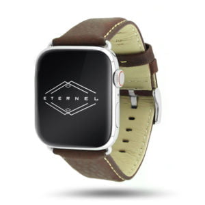 Astralis marron Apple Watch - Bracelet cuir de taureau étanche