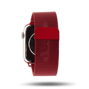 Dos du bracelet milanais Apple Watch rouge Band-Band