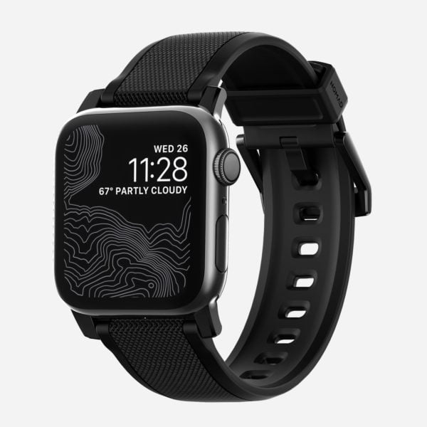 Nomad - Silicone Noir - Apple Watch