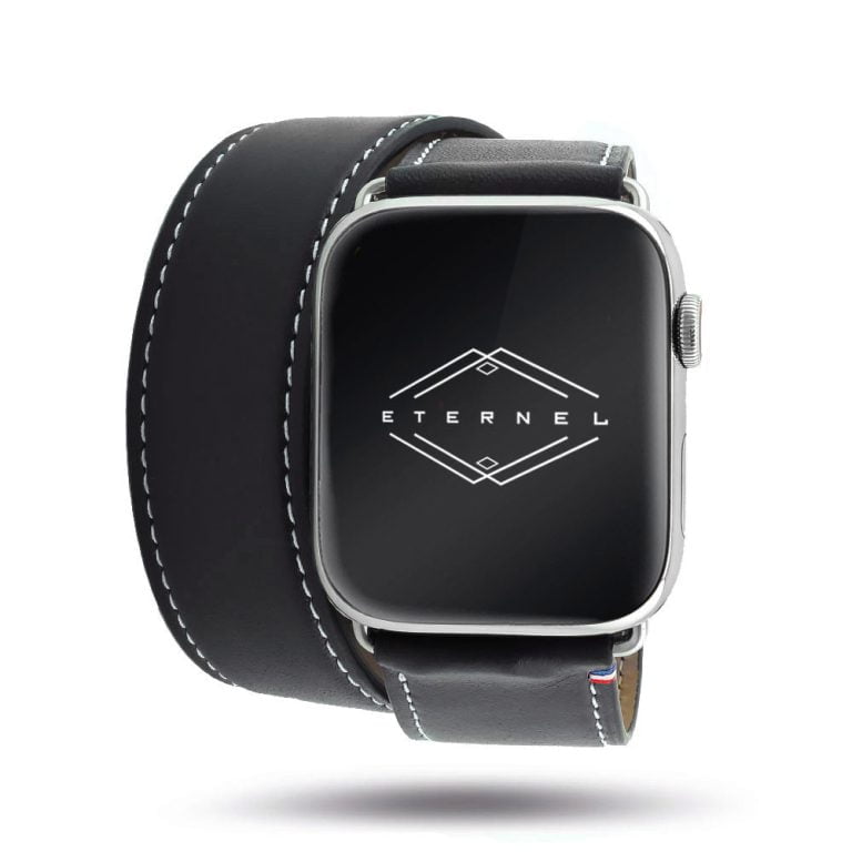 Bracelet Apple Watch luxe en cuir
