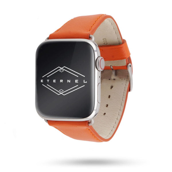 Holi Apple Watch - Bracelet cuir de vachette lisse