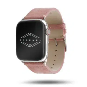 Maverick Apple Watch – Bracelet en cuir de chèvre velours Made in France
