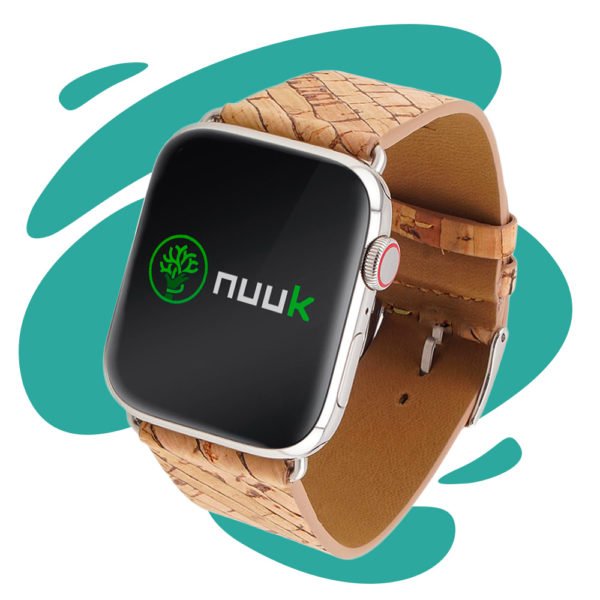 Nuuk - Agave the power - Bracelet végan liège motif agave - Apple Watch