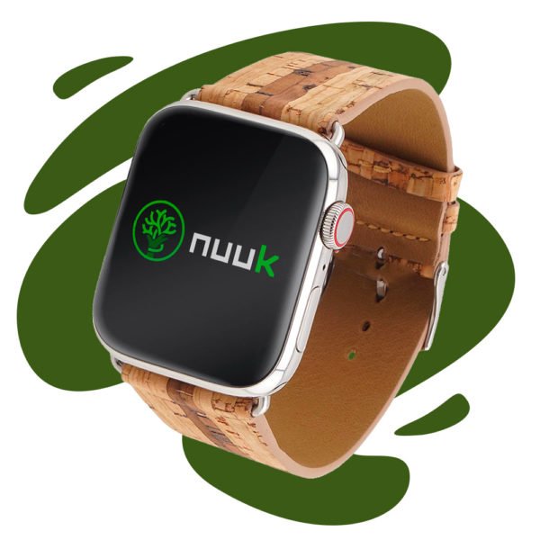 Nuuk - Bamboogie - Bracelet végan liège motif bambou - Apple Watch