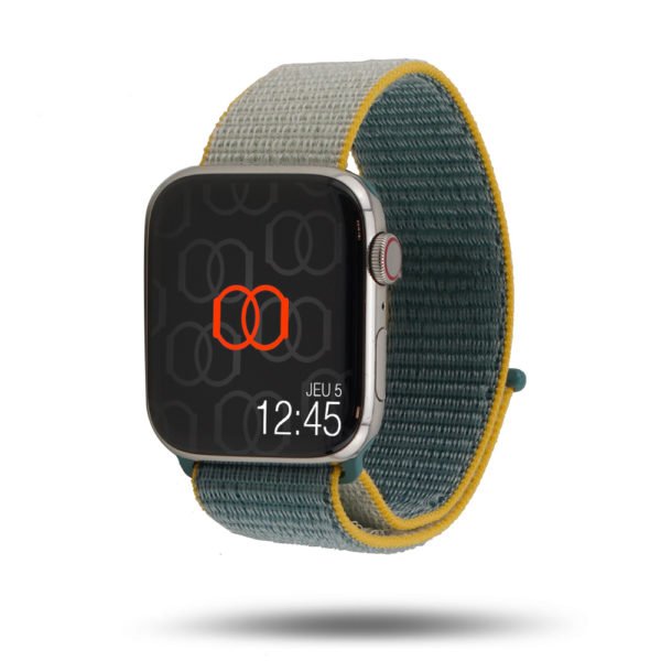 Sportliche Schnalle aus gewebtem Nylon - Frühjahrskollektion 2020 - - - Apple Watch