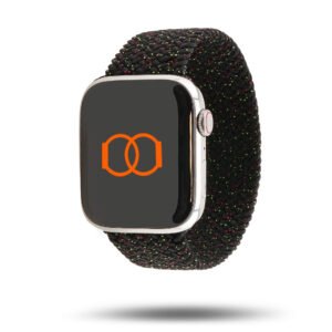 Boucle unique tressée Black Unity - Bracelet Sport Apple Watch