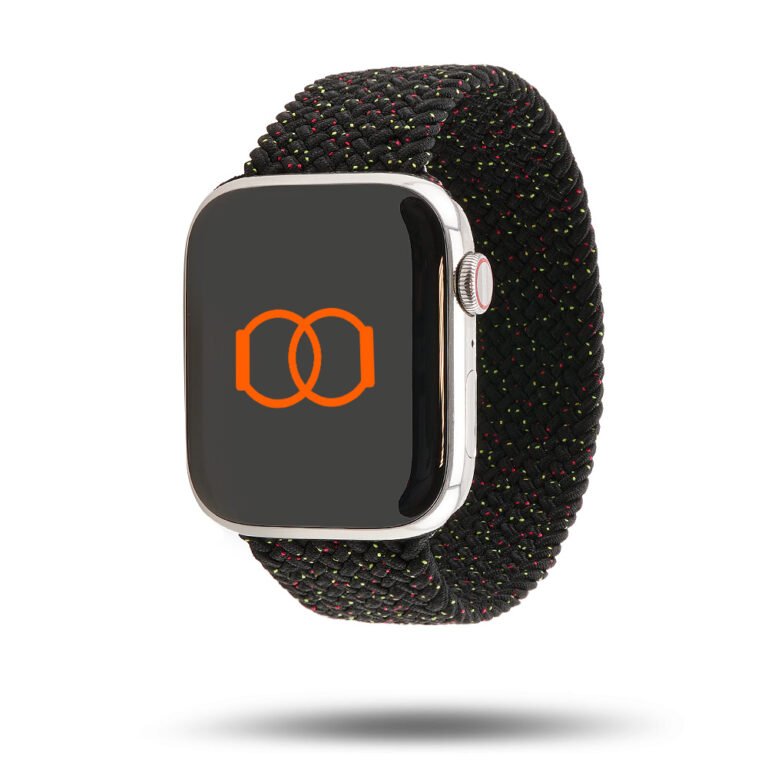 Boucle unique tressée Black Unity - Bracelet Sport Apple Watch