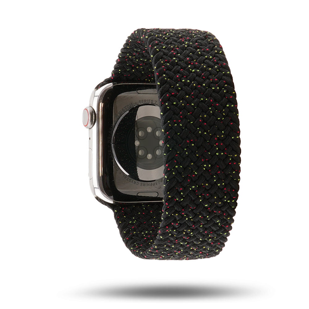 Boucle unique tressée Black Unity – Bracelet Sport Apple Watch