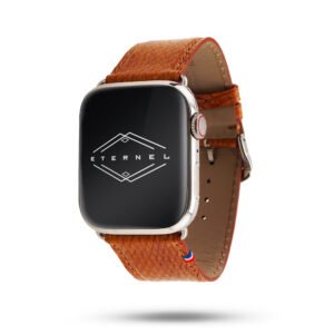 Horizon - Made in France Marine leather and upcycled - Apple Watch band