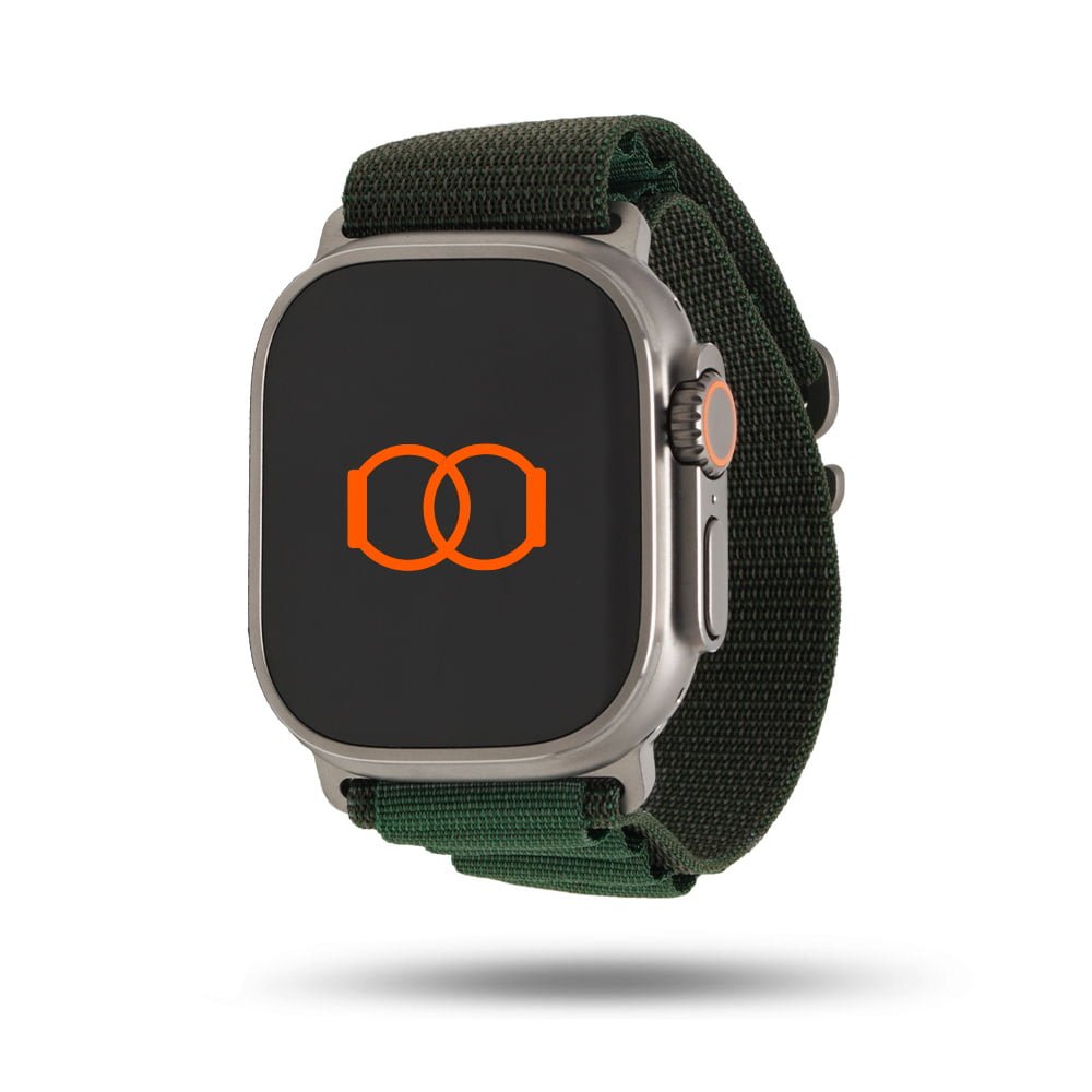 Bracelet Apple Watch Ultra boucle Alpine vert