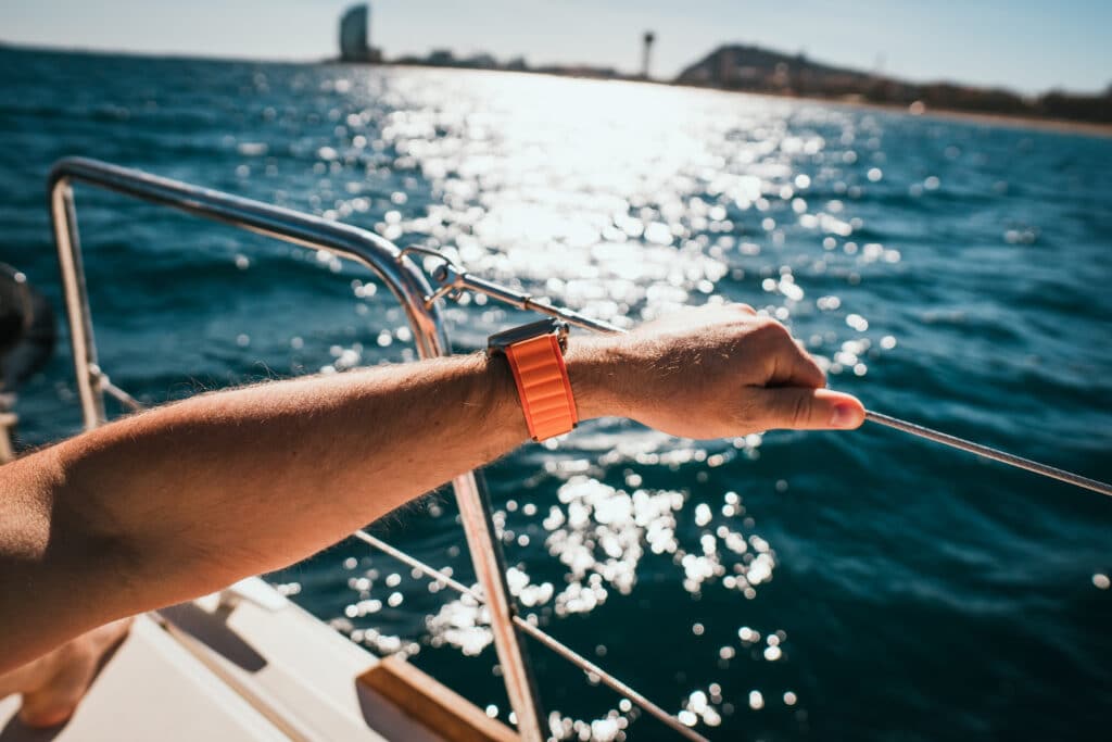 Montre connectee serie 8 ultra waterproof - bracelet Orange OU