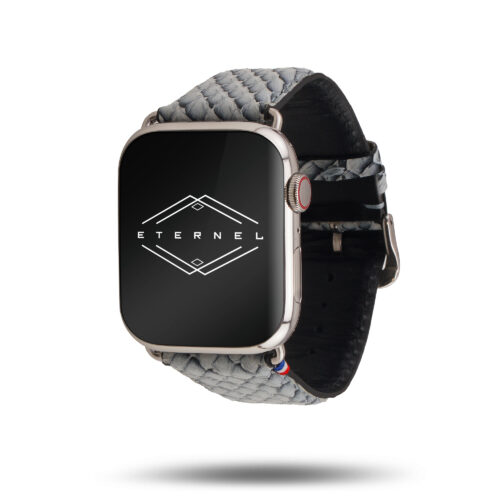 Odyssée - Cuir marin français upcyclé - Bracelet Apple Watch