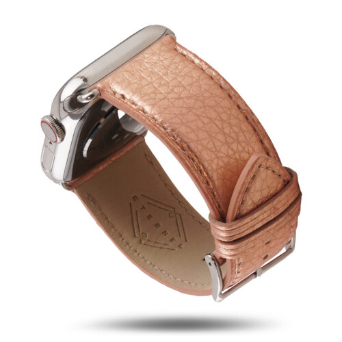 Maryline - Bracelet Apple Watch cuir de vachette satiné